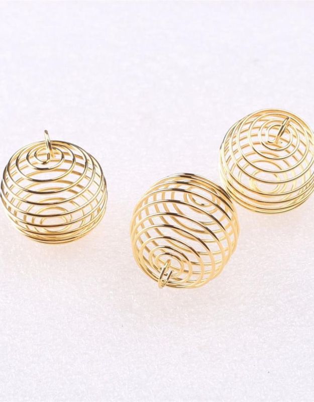 Golden Plated Pendant Cage .75&quot;