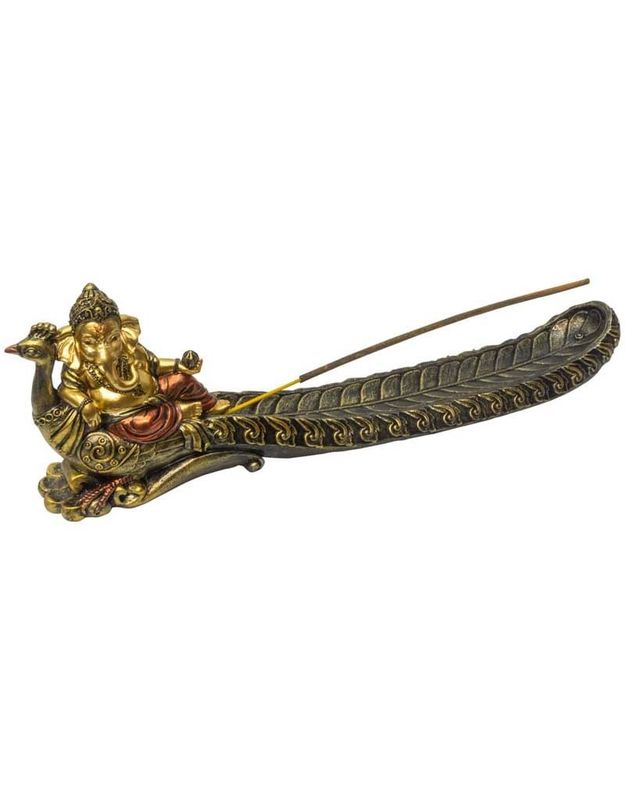 Ganesha on Peacock Incense Burner