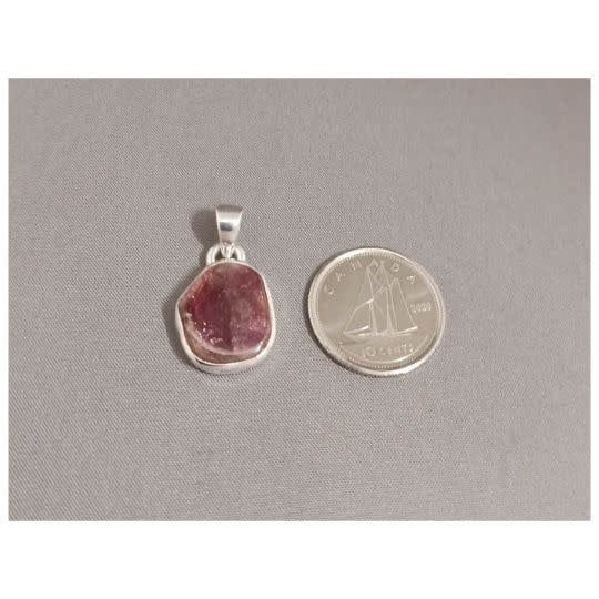 Watermelon Tourmaline Pendant A Sterling Silver