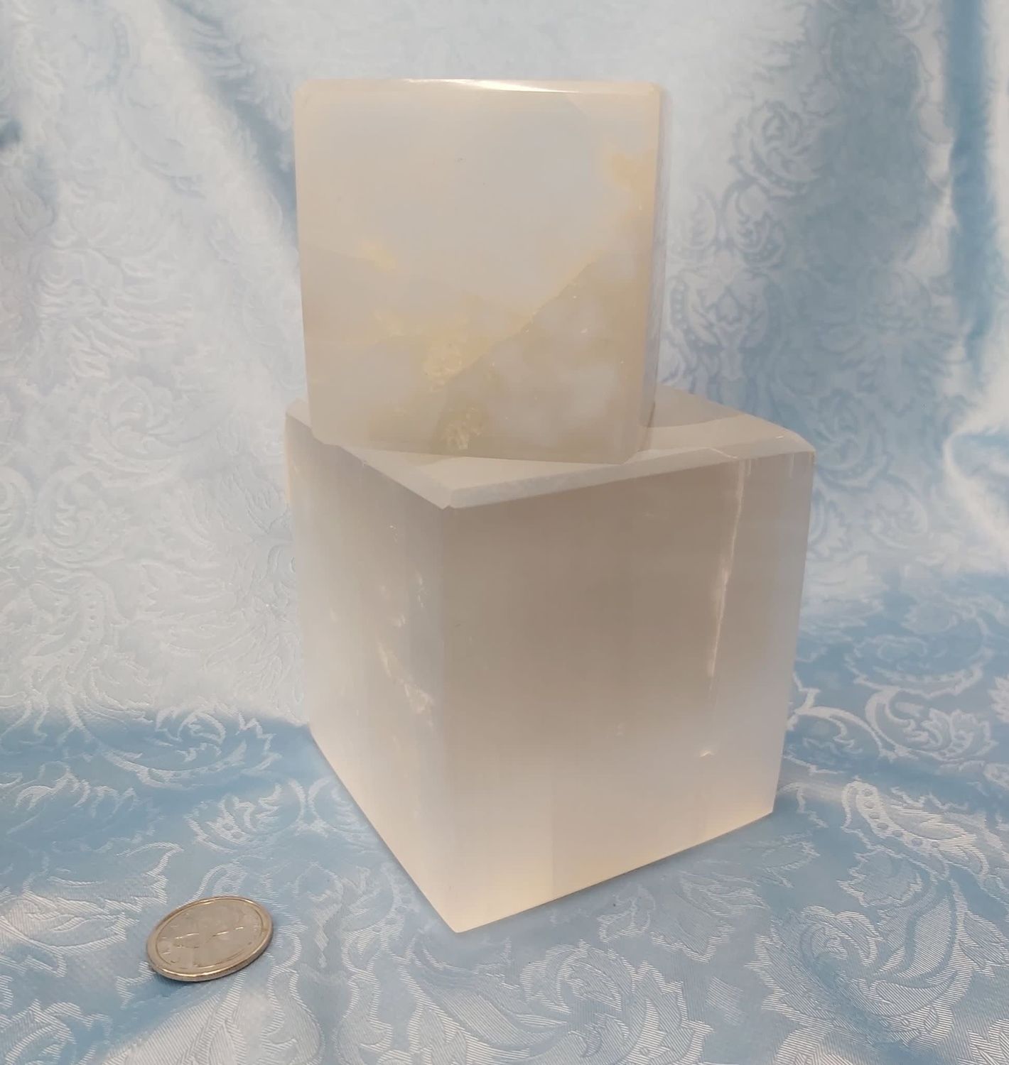Selenite Cube  3&quot; x 3&quot;