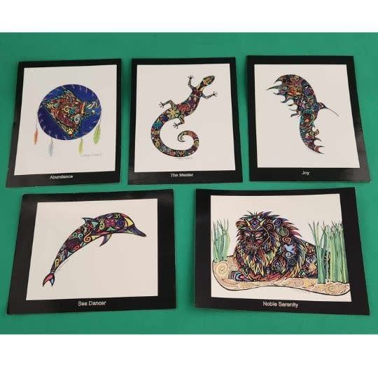 Tracey Rogers Totem Art - 10 Postcards