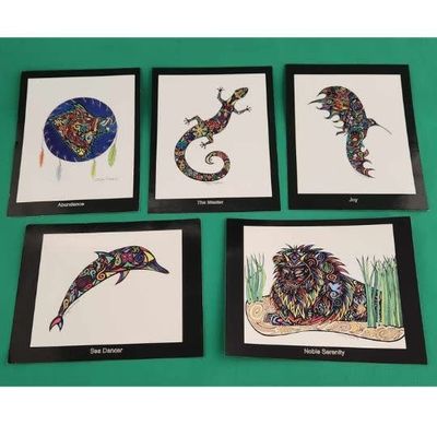 Tracey Rogers Totem Art - 10 Postcards