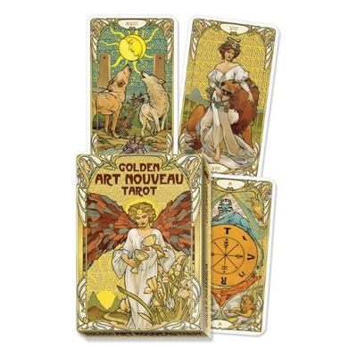 Golden Art Nouveau Grand Trumps Major Arcana Tarot