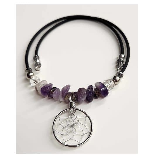 Amethyst Dream Catcher Wrap Bracelet
