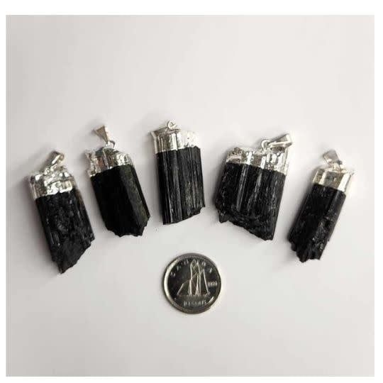 Assorted Black Tourmaline Pendants