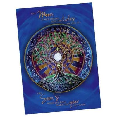 Winter Solstice Mandala Greeting Card