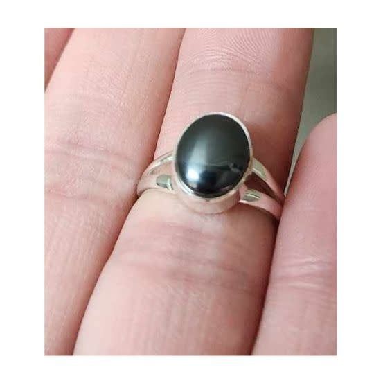Hematite Ring - Size 5 Sterling Silver
