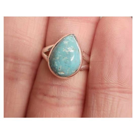 Larimar Ring B - Size 5 Sterling Silver