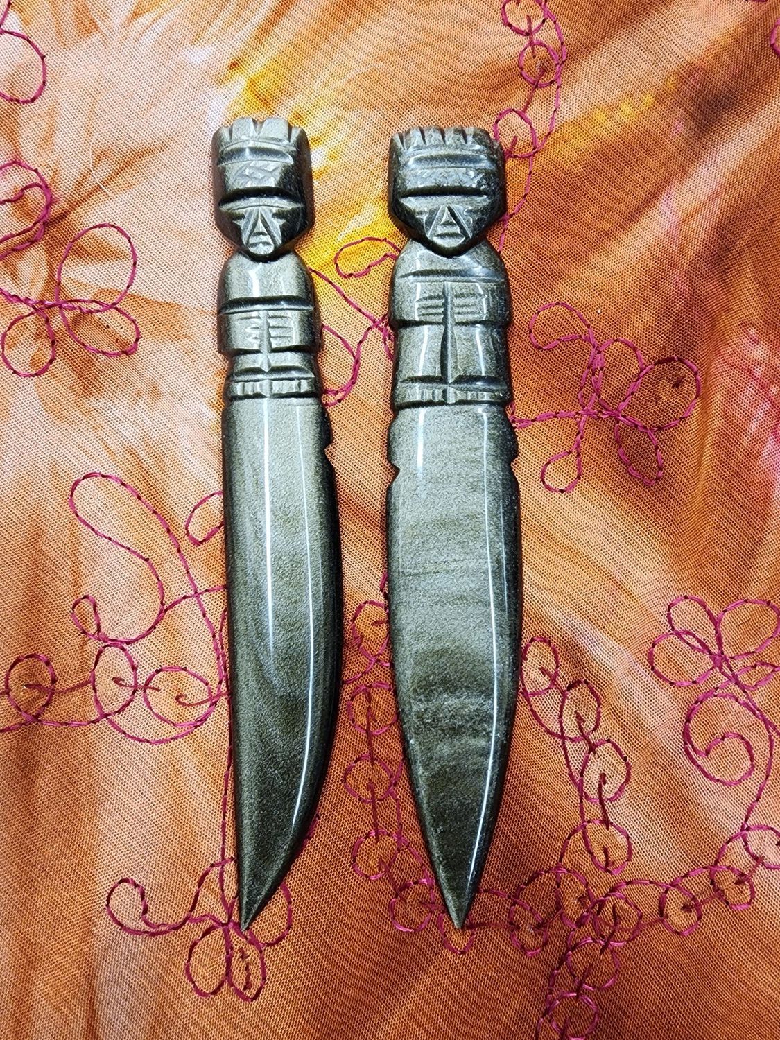 Goldsheen Obsidian Athame 7.5&quot;