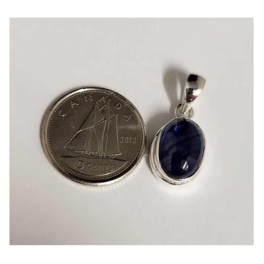 Sapphire Pendant Sterling Silver