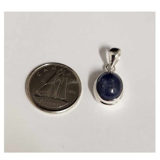 Sapphire Pendant A Sterling Silver