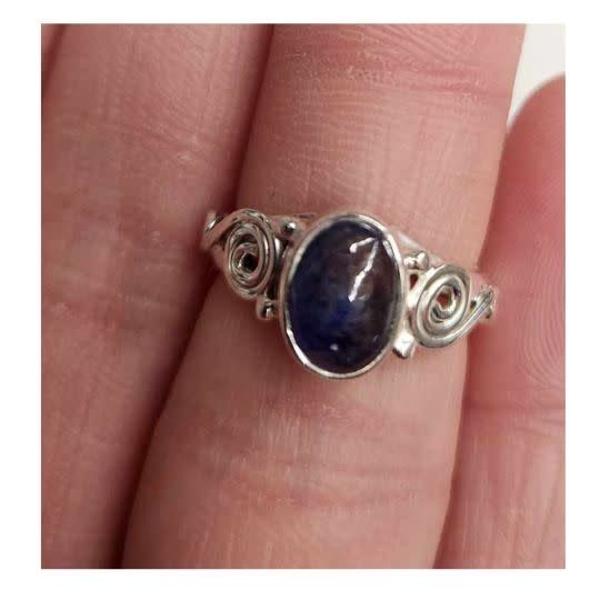 Sapphire Ring  A - Size 5 Sterling Silver