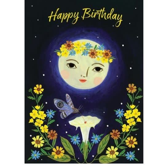 Happy Birthday Moon Light Love Spirit Greeting Card