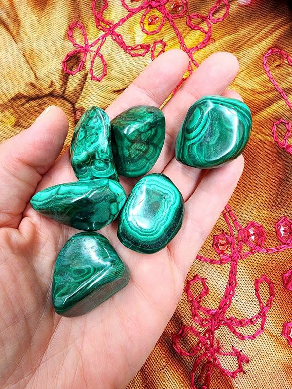 Malachite Tumbled $12