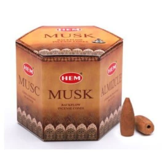 Musk HEM Backflow Incense Cones