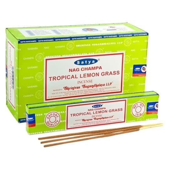 Tropical Lemon Grass Satya Incense Sticks