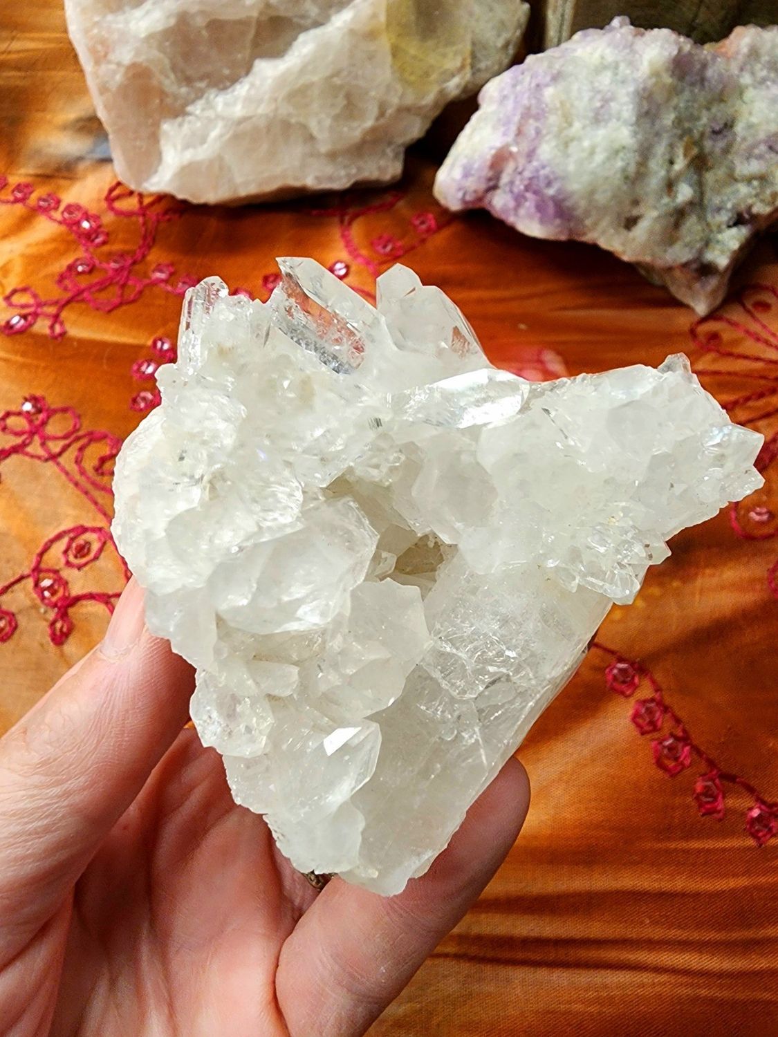 Clear Quartz Cluster $37