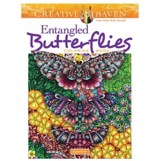 Entangled Butterflies Coloring Book by Creative Haven