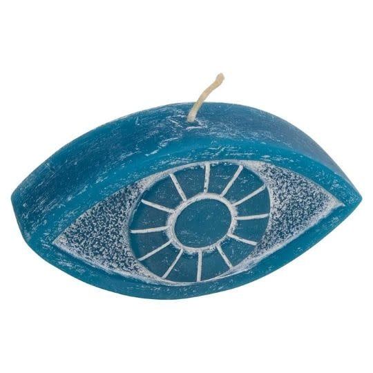 Evil Eye Paraffin Wax  Candle 2&quot;