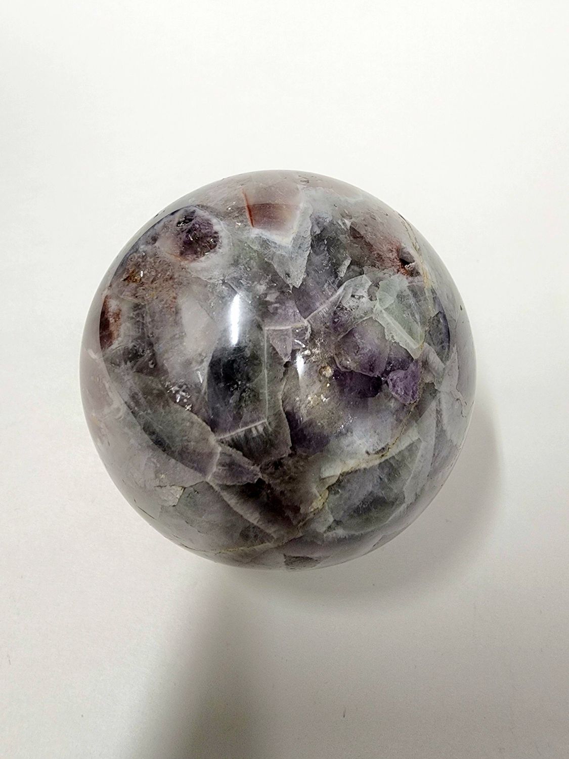 Chevron Amethyst Sphere 2.75&quot;