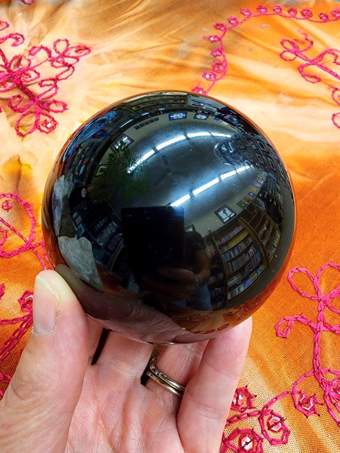 Black Obsidian Sphere 3&quot;