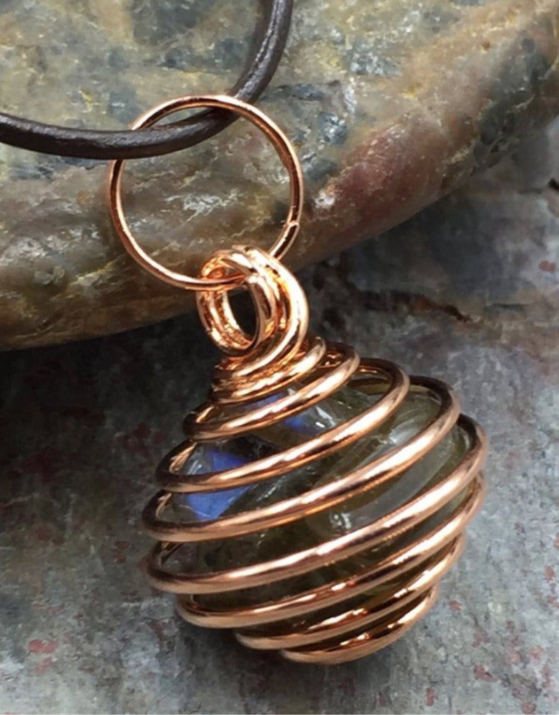 Copper Plated Pendant Cage 1&quot;