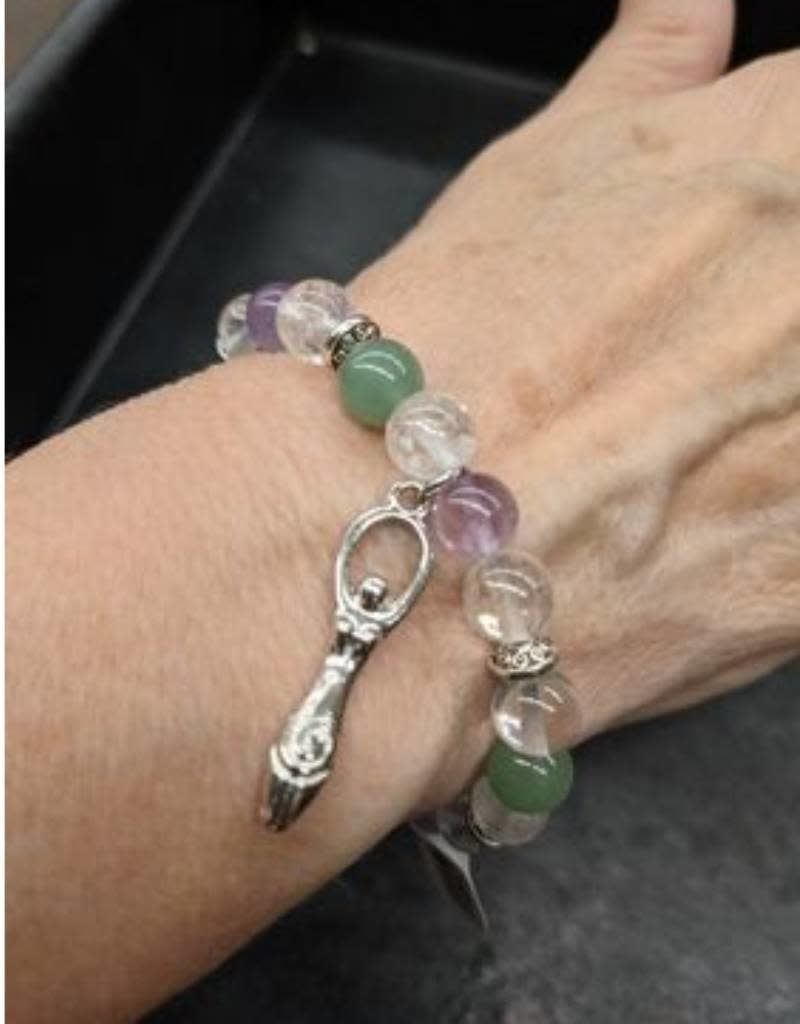 Fluorite Feminity Spiral Goddess - Bracelet