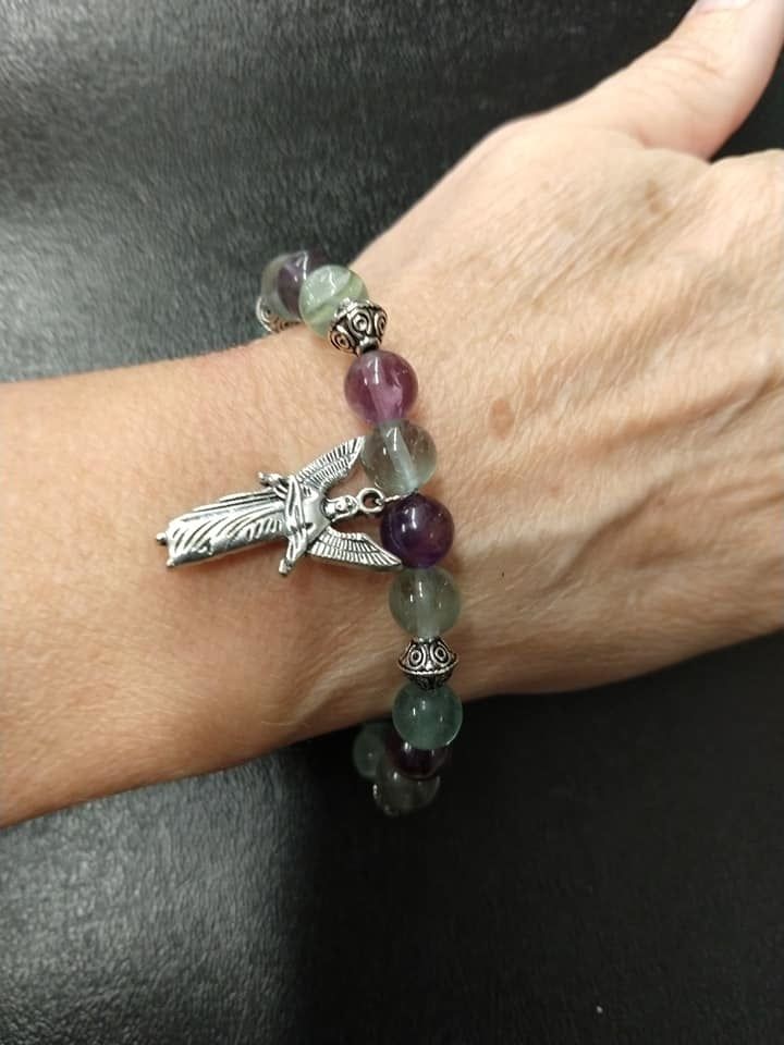 Archangel Gabriel Fluorite Bracelet