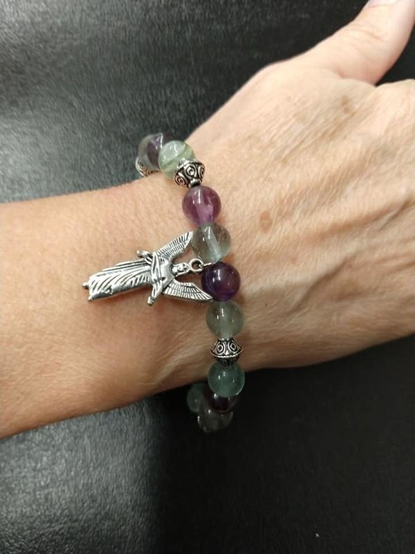 Archangel Gabriel Fluorite Bracelet