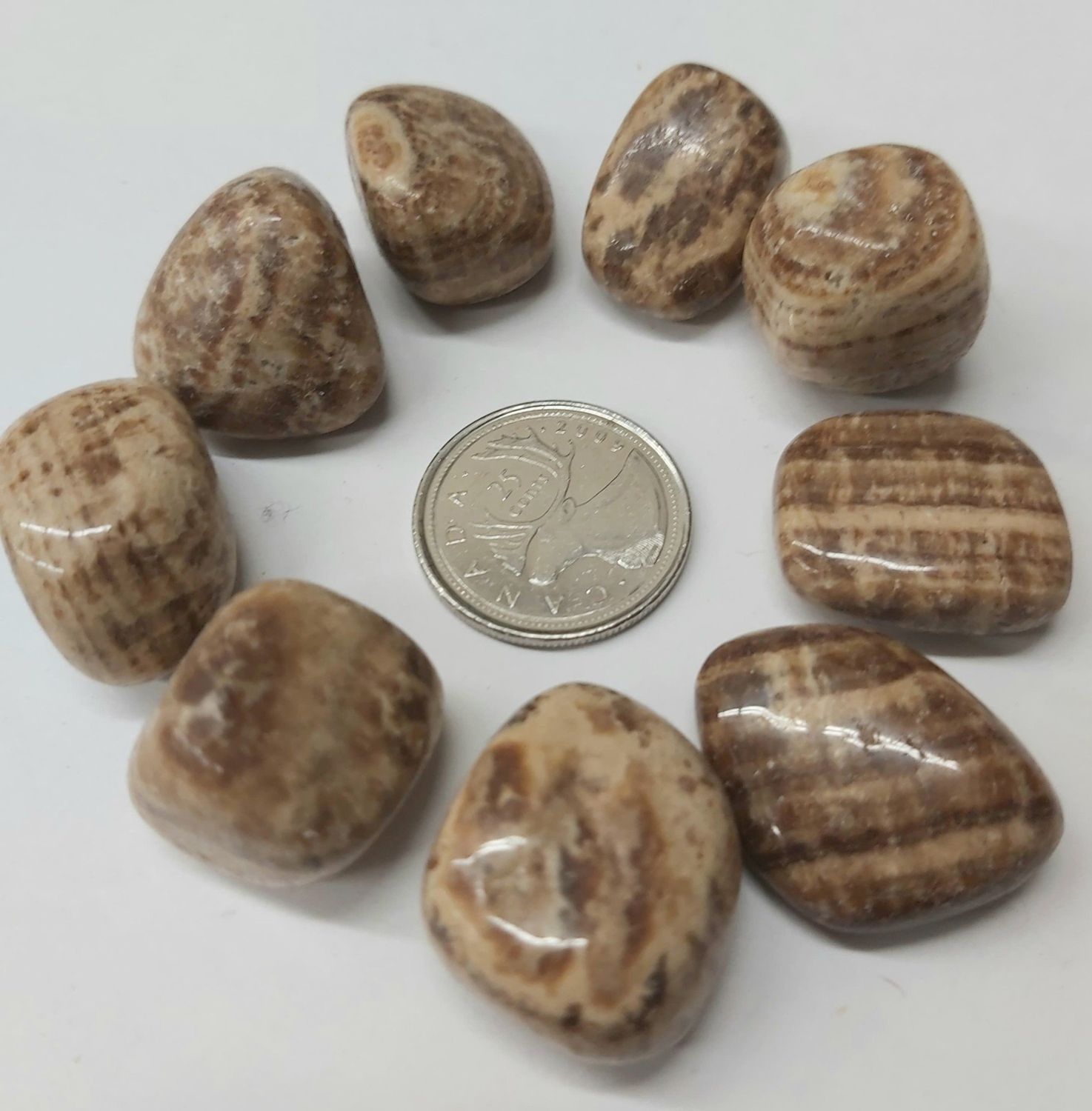 Aragonite Tumbled Small $2
