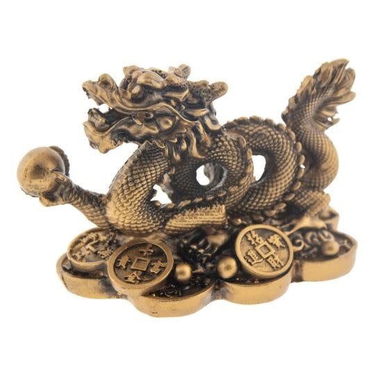 Feng Shui Money Dragon Statue 3.25&quot; x 2&quot;