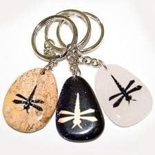 Stone Totem Keychain - Dragonfly