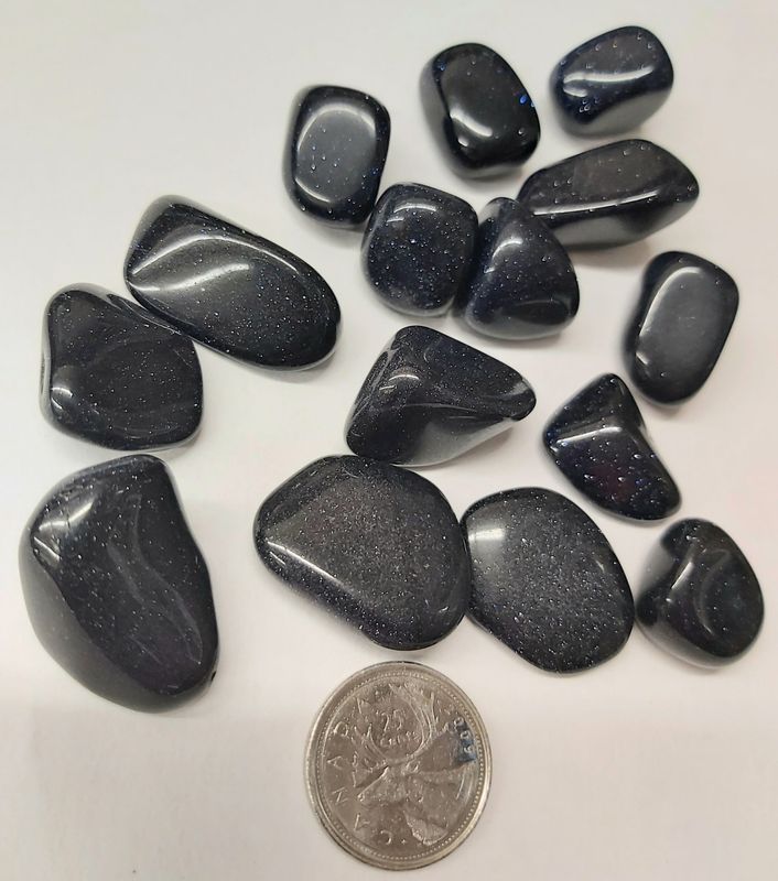 Blue Goldstone Tumbled $4