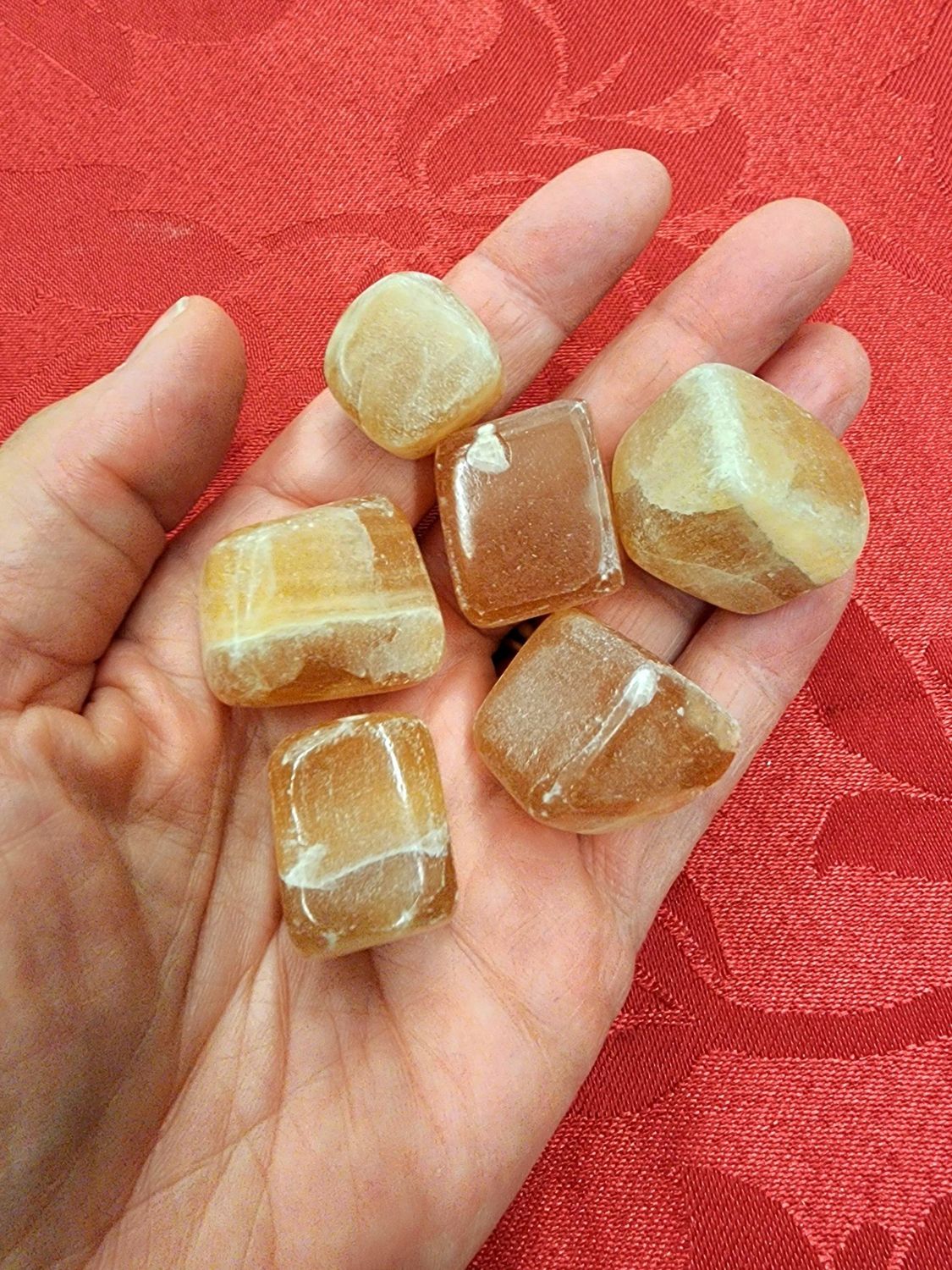 Honey Calcite Tumble