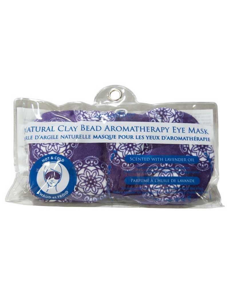Lavender Clay Bead Eye Mask - Purple Mandala