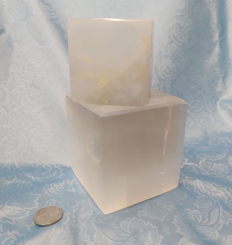 Selenite Cube 2.5&quot;x2.5&quot;
