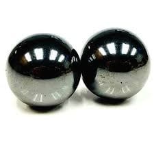 Hematite Magnetic Zipper Ball Set of 2 - 20 - 25MM