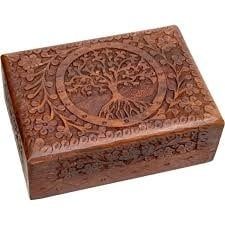 Wooden Tree of Life Box 5&quot; x 7&quot;