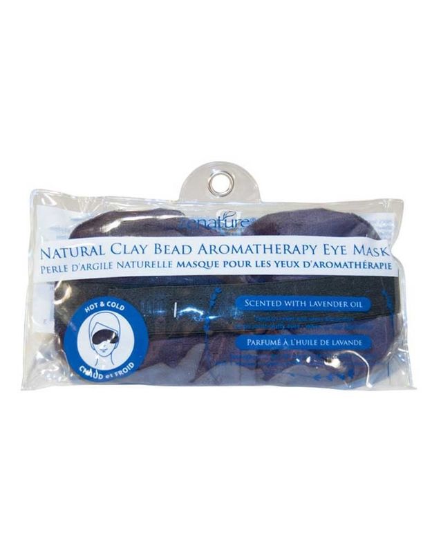 Lavender Clay Bead Eye Mask - Navy