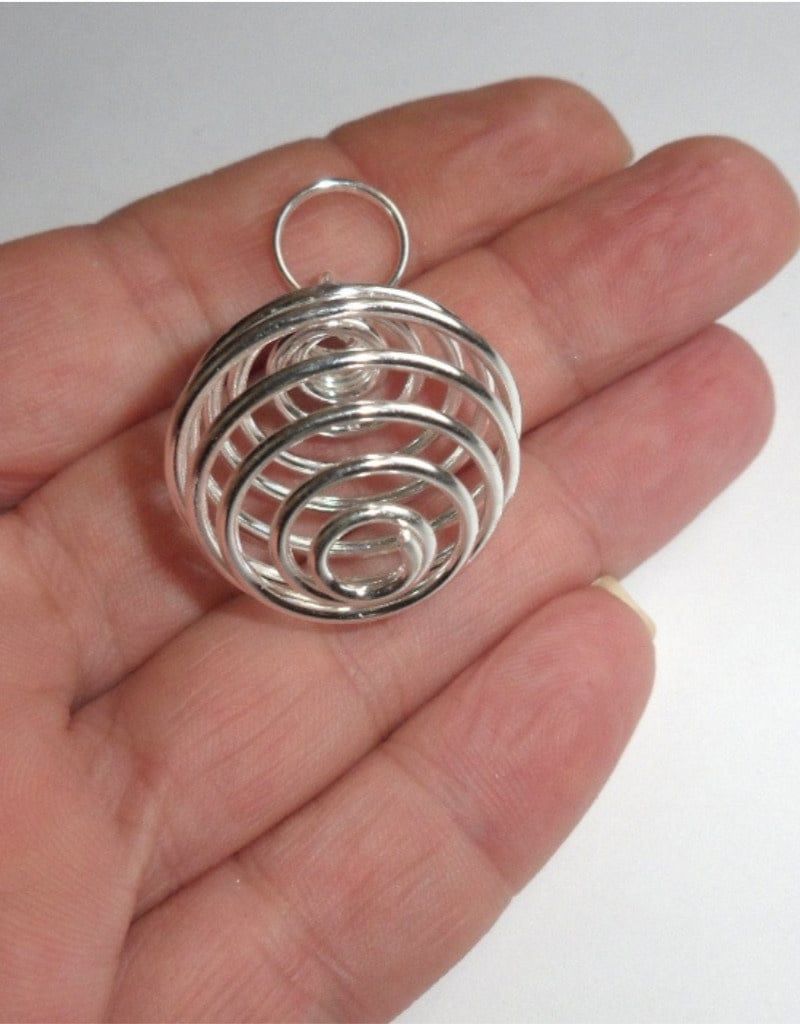 Nickel Plated Pendant Cage 1&quot;