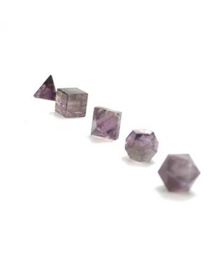 Platonic Solid Set Small - Amethyst