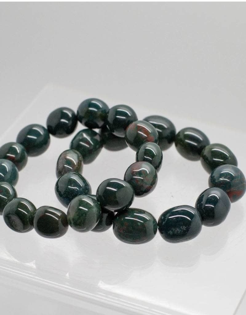 Bloodstone Tumbled Bracelet