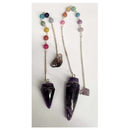 Amethyst Chakra Bead Pendulum