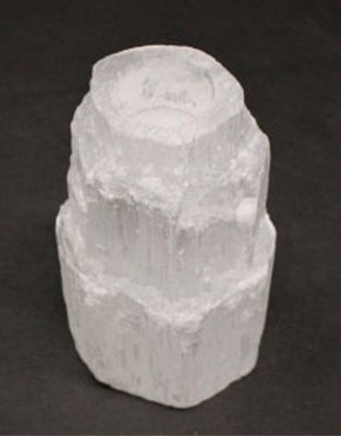 Selenite Tower Mini Candle Holder - 2.5&#39;