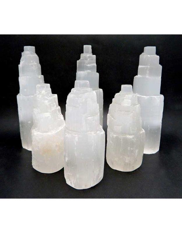Selenite Tower / Iceberg Medium  4&quot;