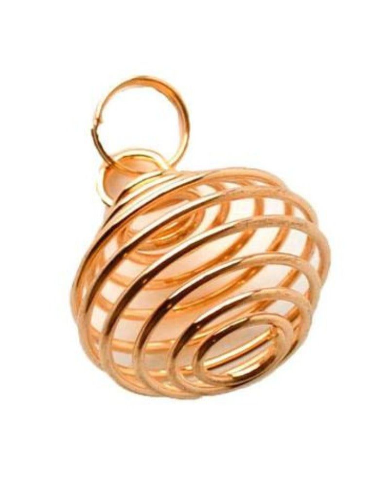 Copper Plated Pendant Cage .75&quot;
