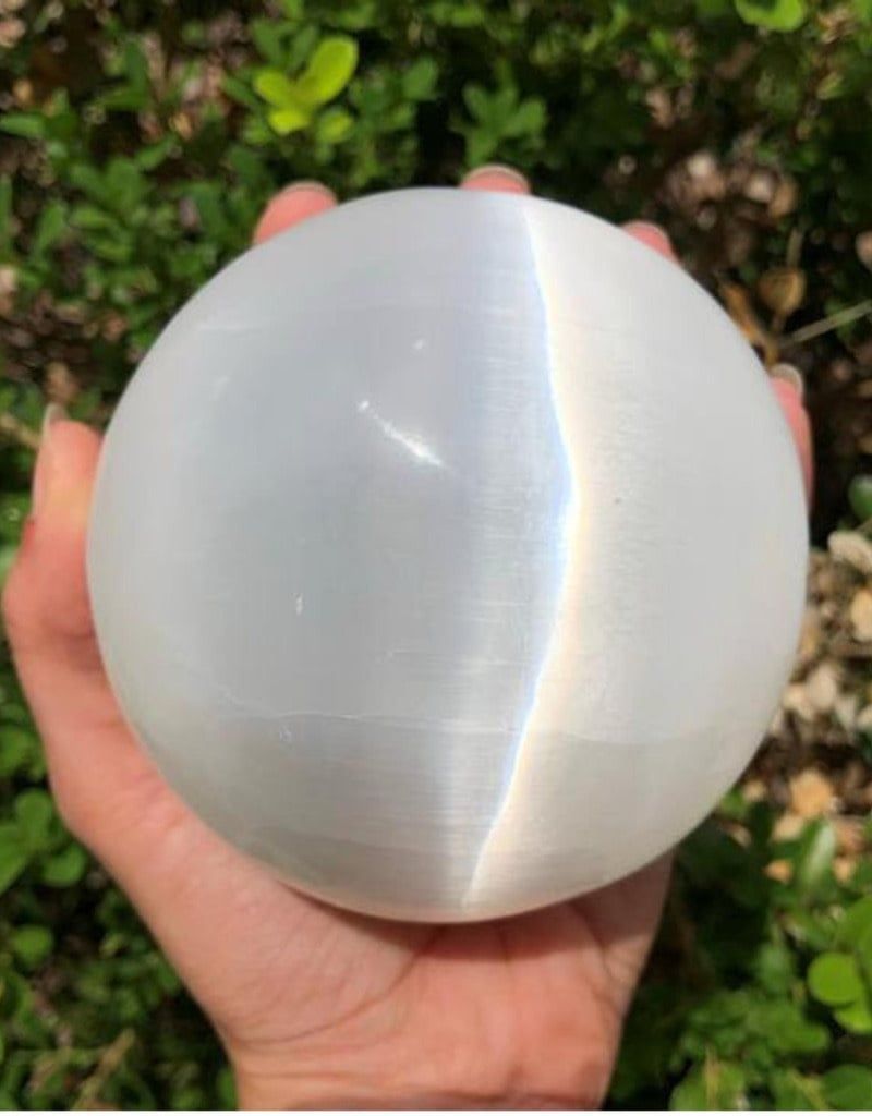 Selenite Sphere 2.5&quot; D - $27