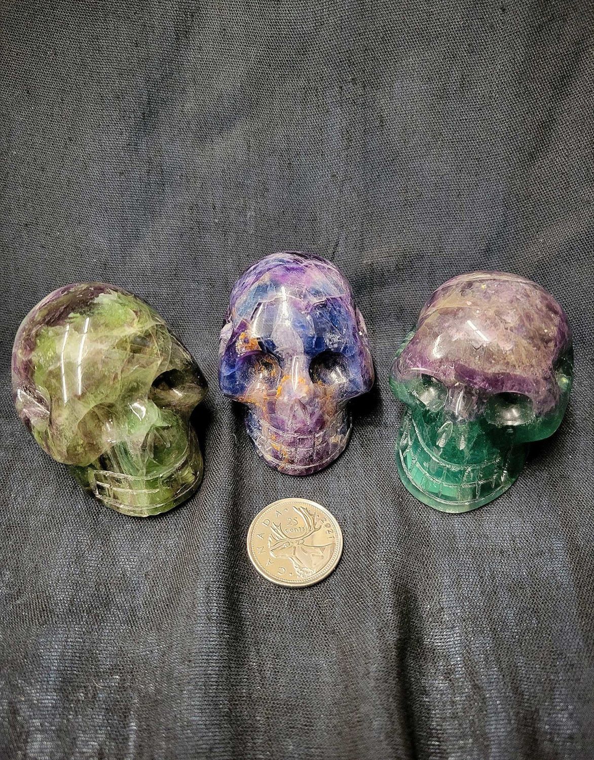 Fluorite Skull 2.5&quot;