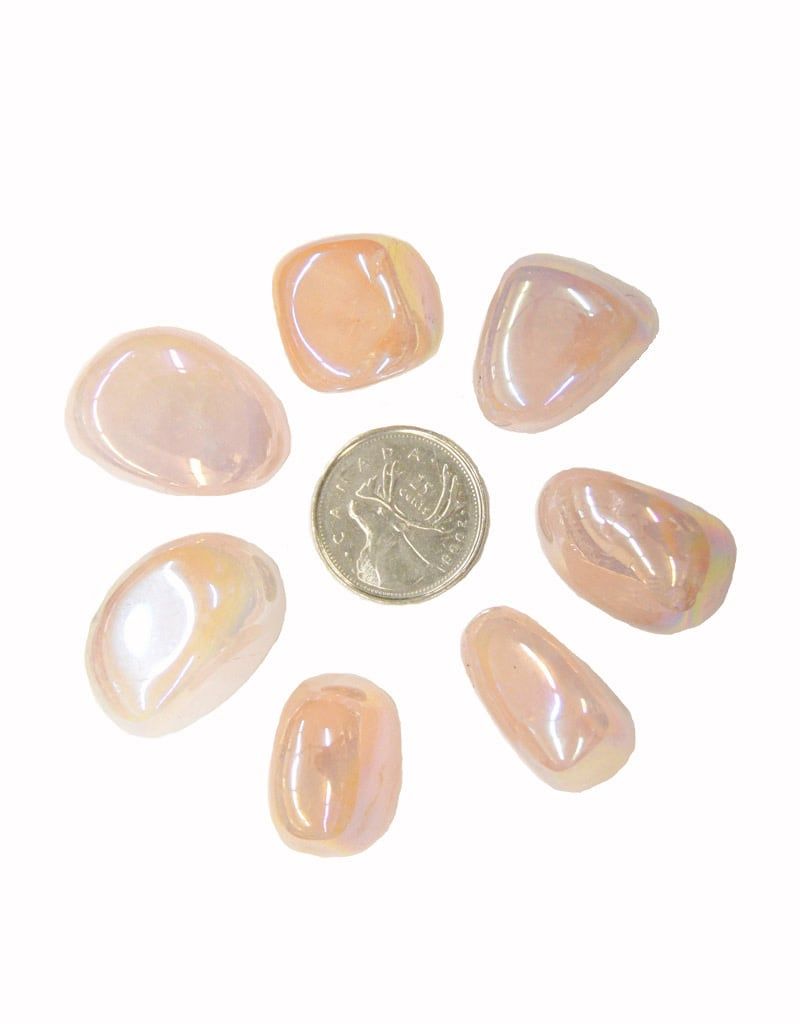 Rose Aura Quartz Tumbled
