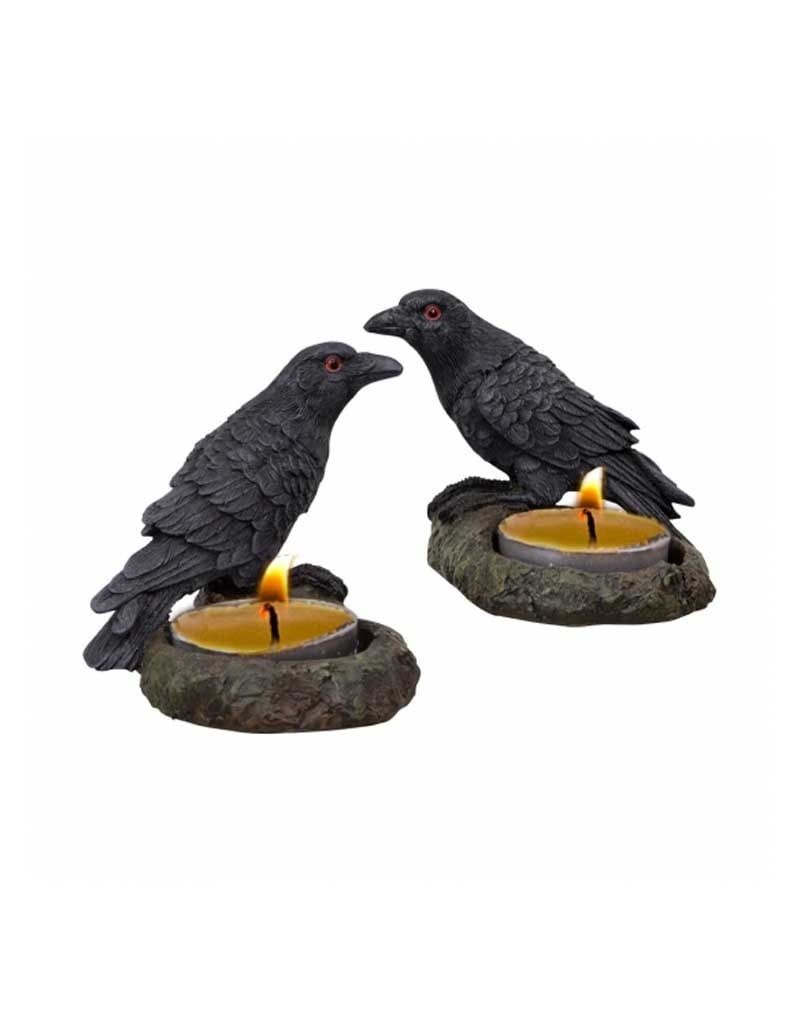 Raven Tealight Candle Holder 3&quot;